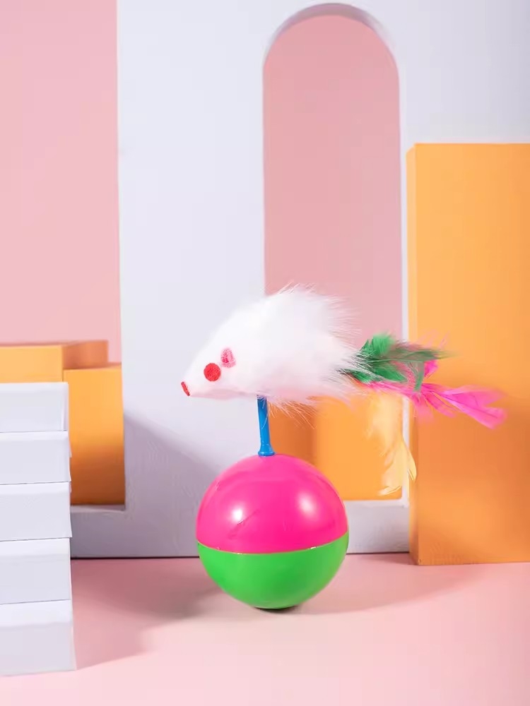 老鼠不倒翁小猫玩具