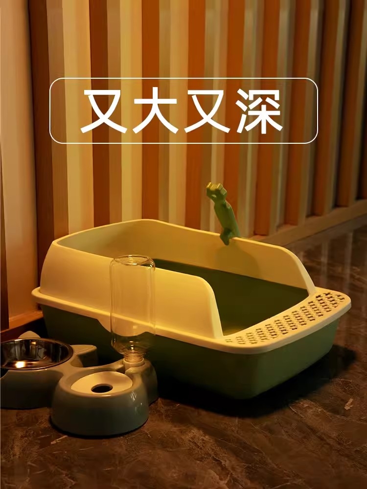 猫砂盆超大号半封闭式猫厕所