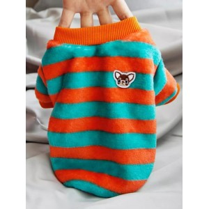 彩虹小绒衣秋冬装狗狗衣服